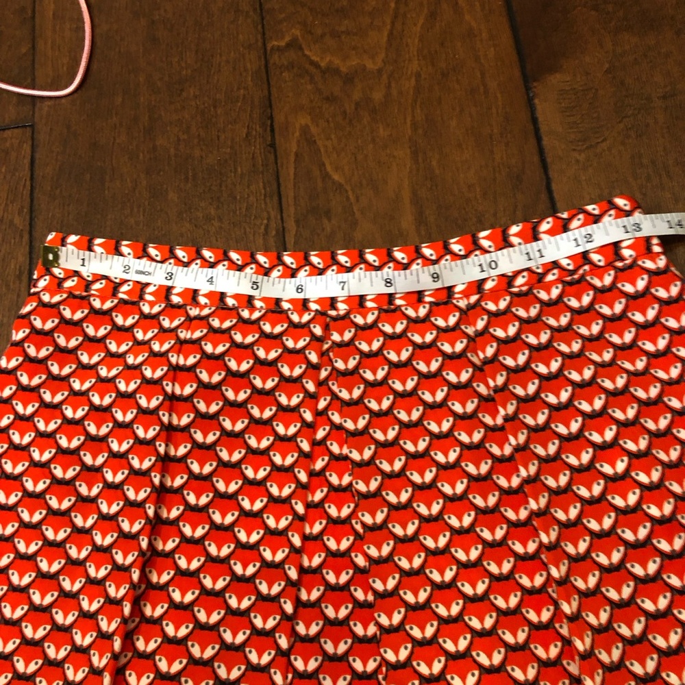 NWT The Limited orange fox skirt A-line - Picture 5 of 9